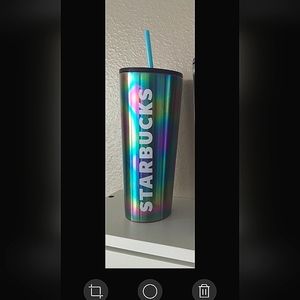 BNIB Starbucks Summer 2023 Collection. Stainless Steel Oil Slick 24oz Tumbler